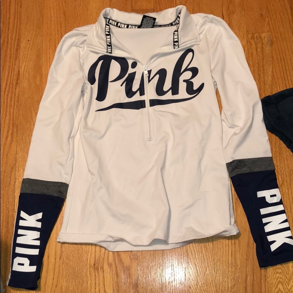 Victoria’s Secret White Half Zip